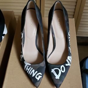 Aldo do ya thing camo heels